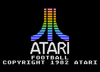 RealSports Football title screen for Atari 5200